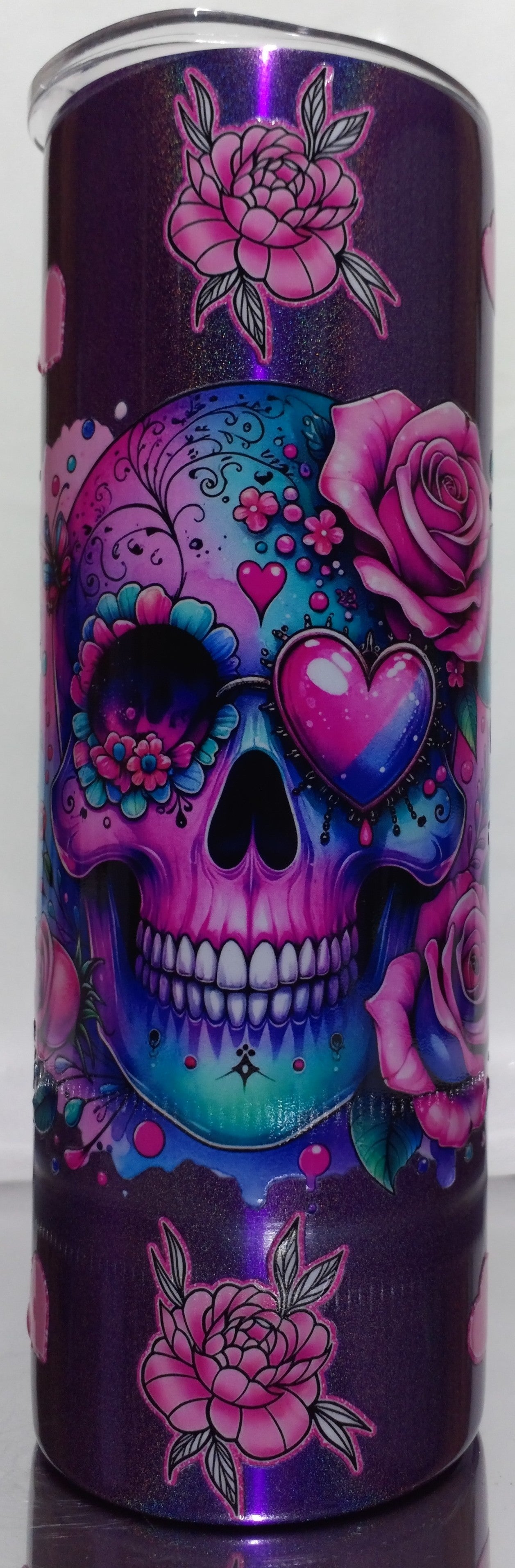 Skull with roses