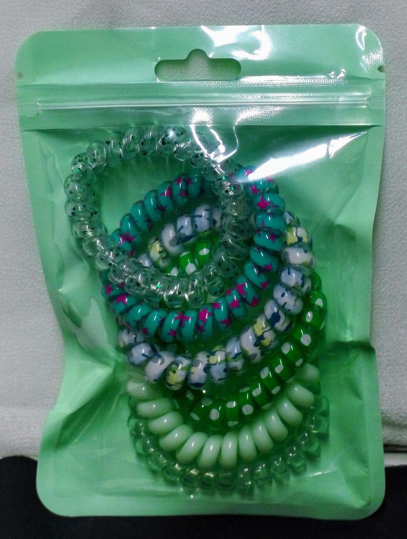 Green Hair ties