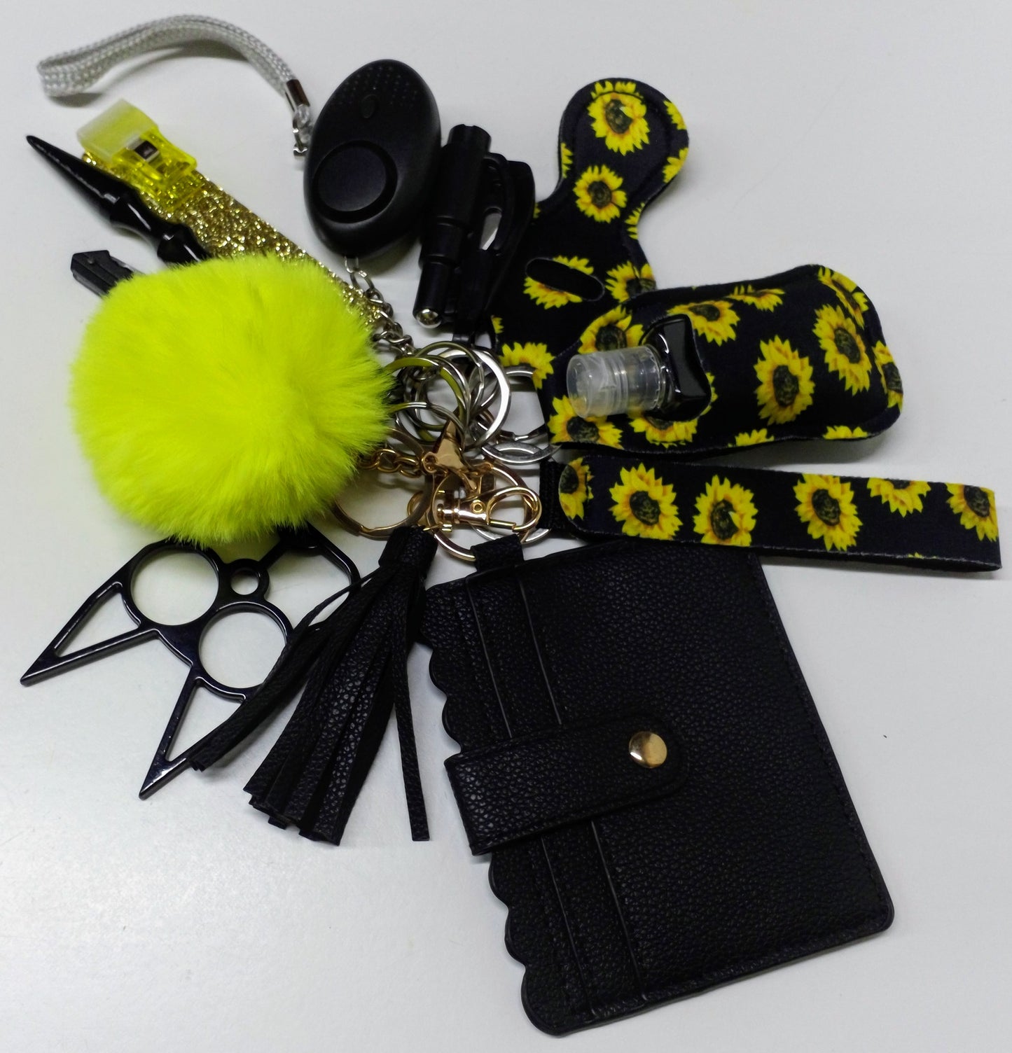Sunflower Safety Key chain