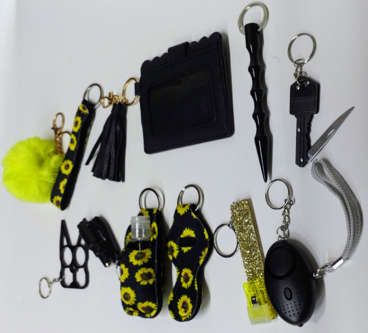 Sunflower Safety Key chain