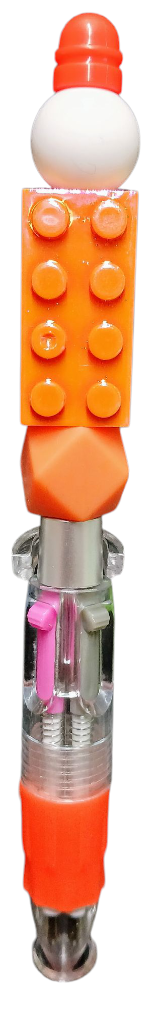 Orange Lego Multi Color Pen
