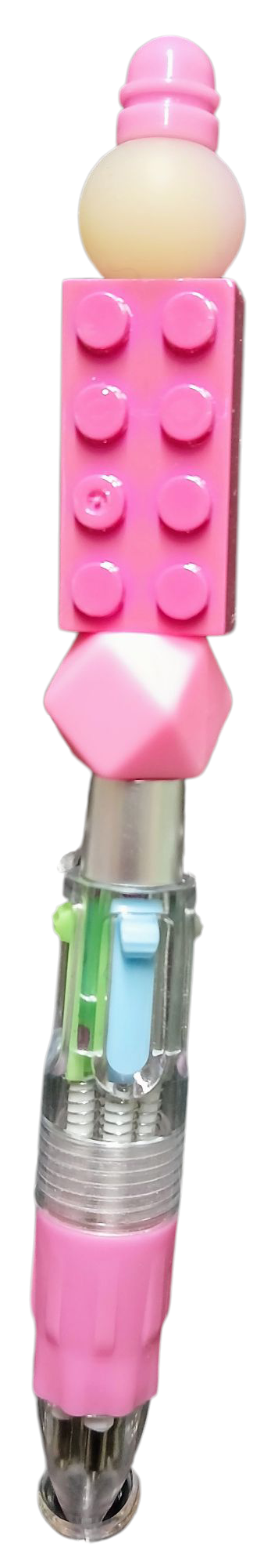Pink Lego multi color pen