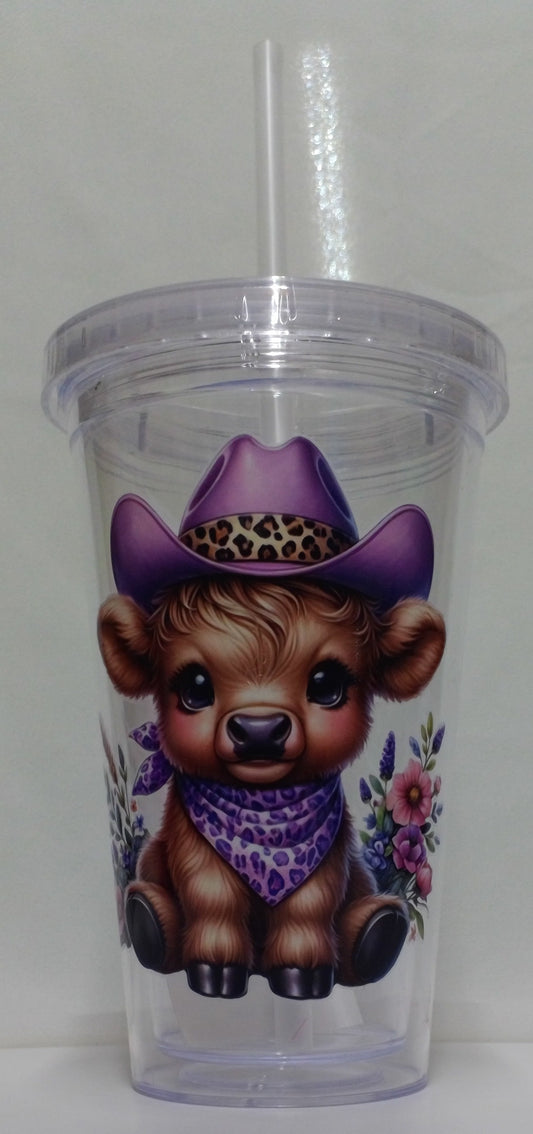 Cow with Cowgirl hat