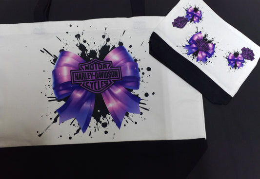 Harley Davidson matching bag set