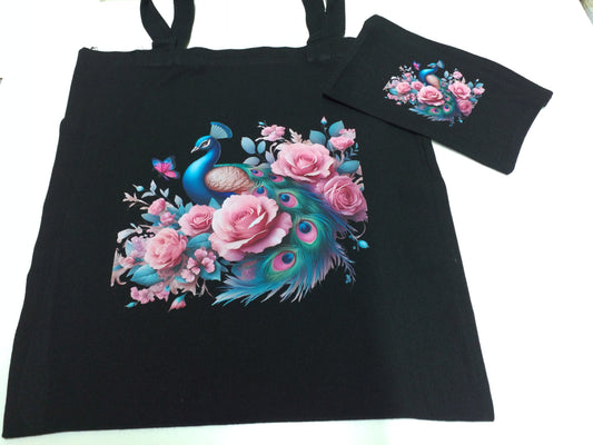Peacock matching bag set