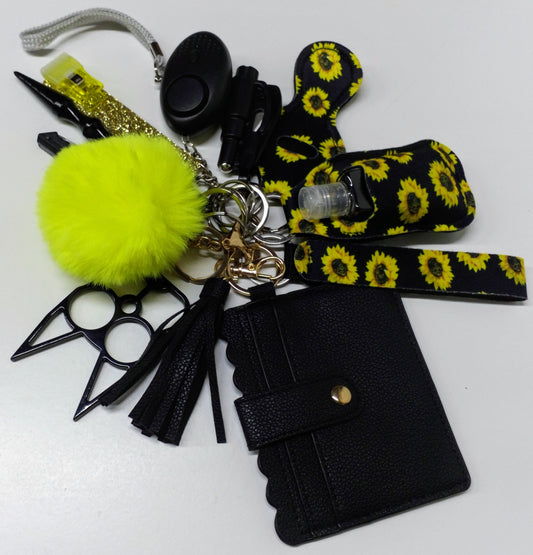 Sunflower Safety Key chain