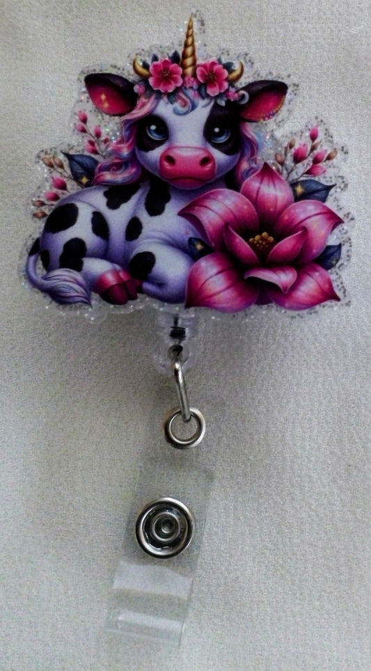 Cow Badge Reel